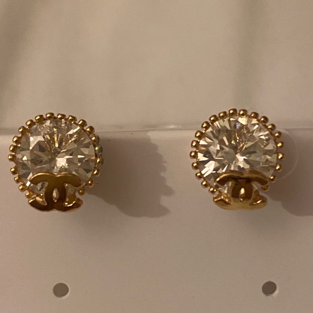 CC Gold Plated Studs - Picture 2 of 4